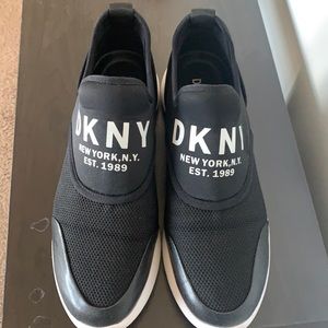 Black and White DKNY slip-on comfortable shoes